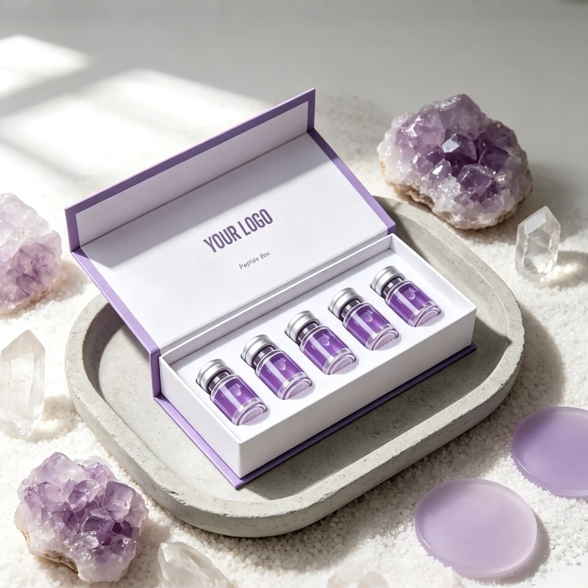 Purple Flip-top Vial Box3