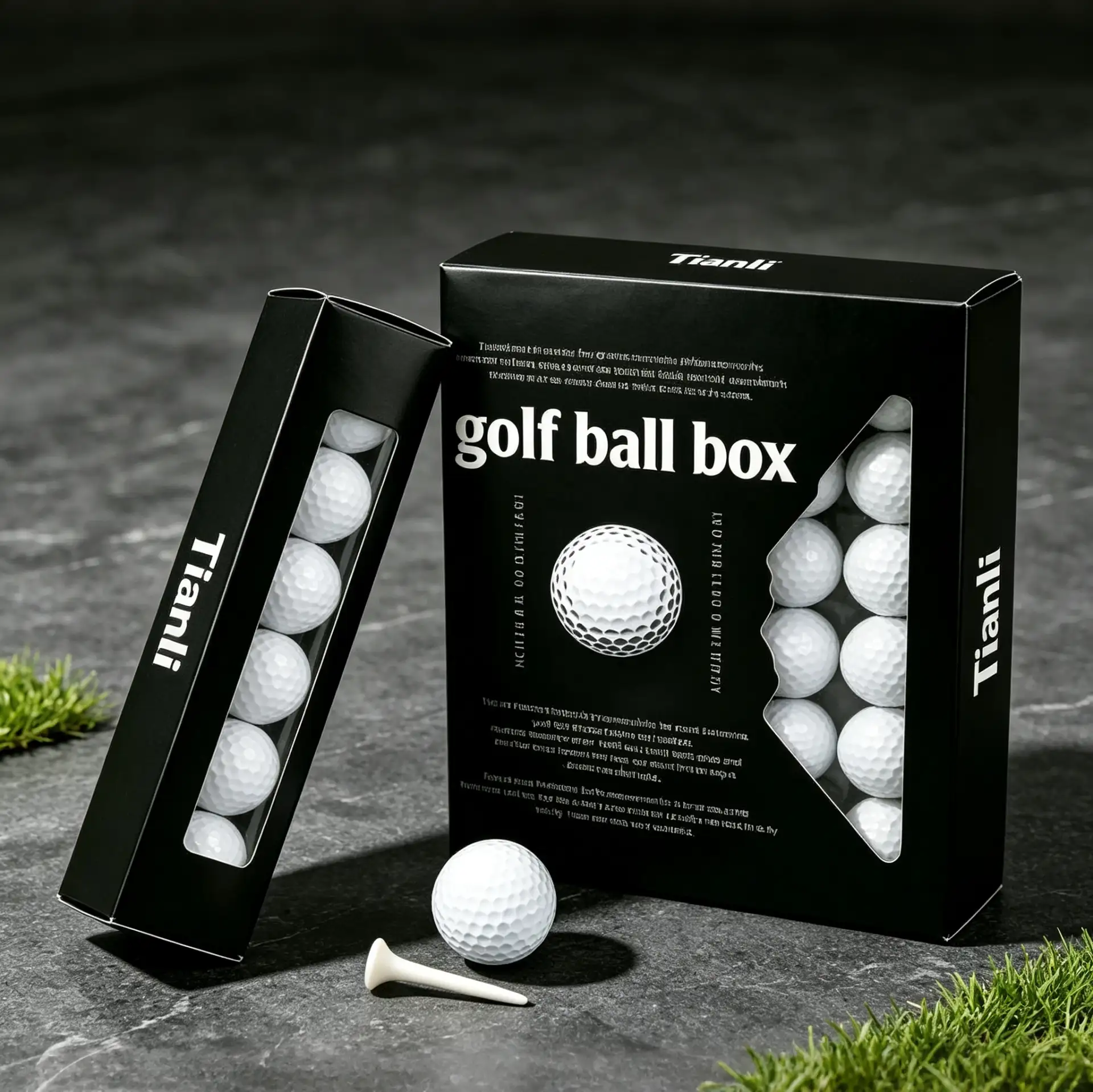 Sleek See-Through Golf Carton