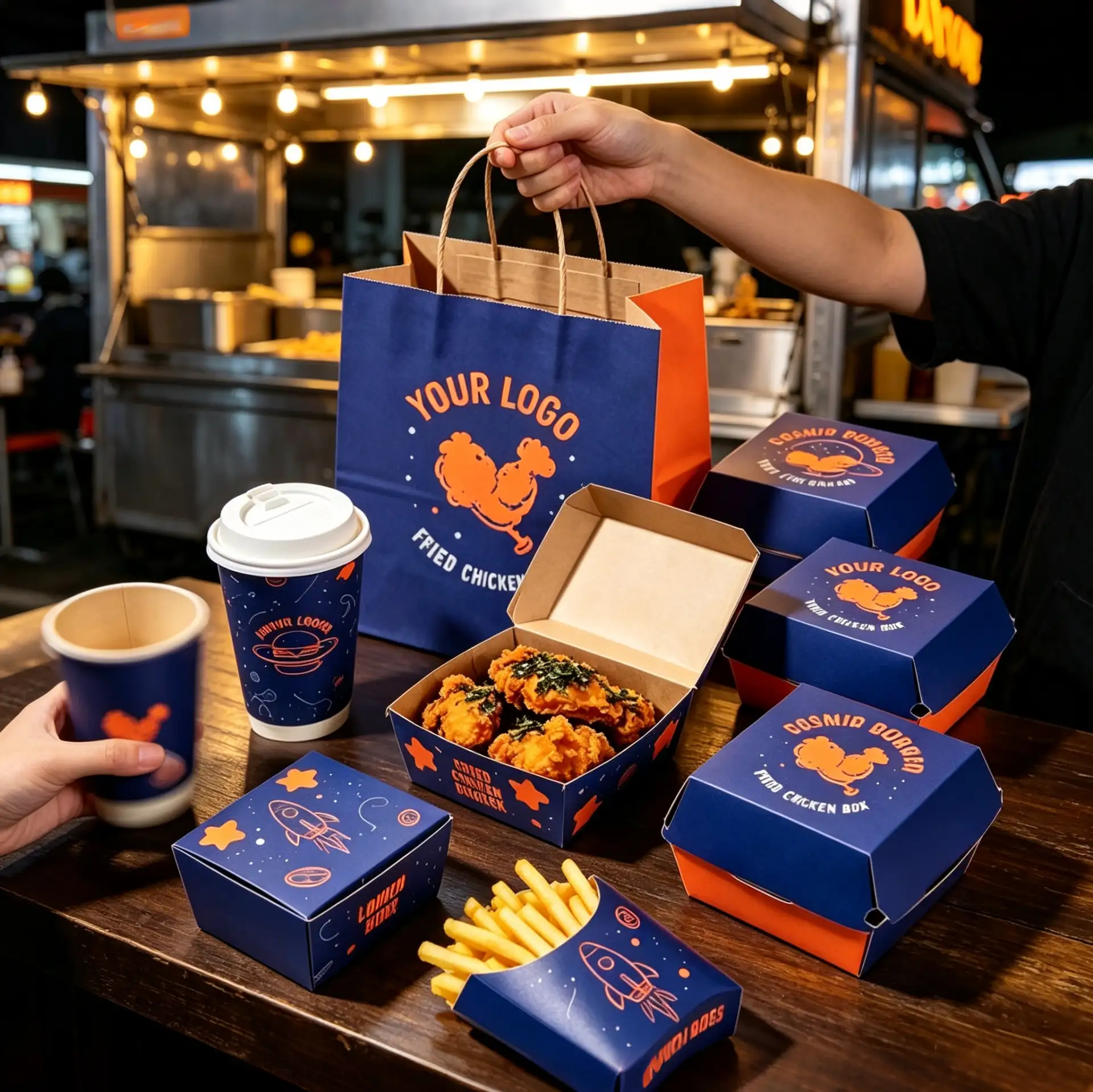 Street Fast Food Burger packaging
