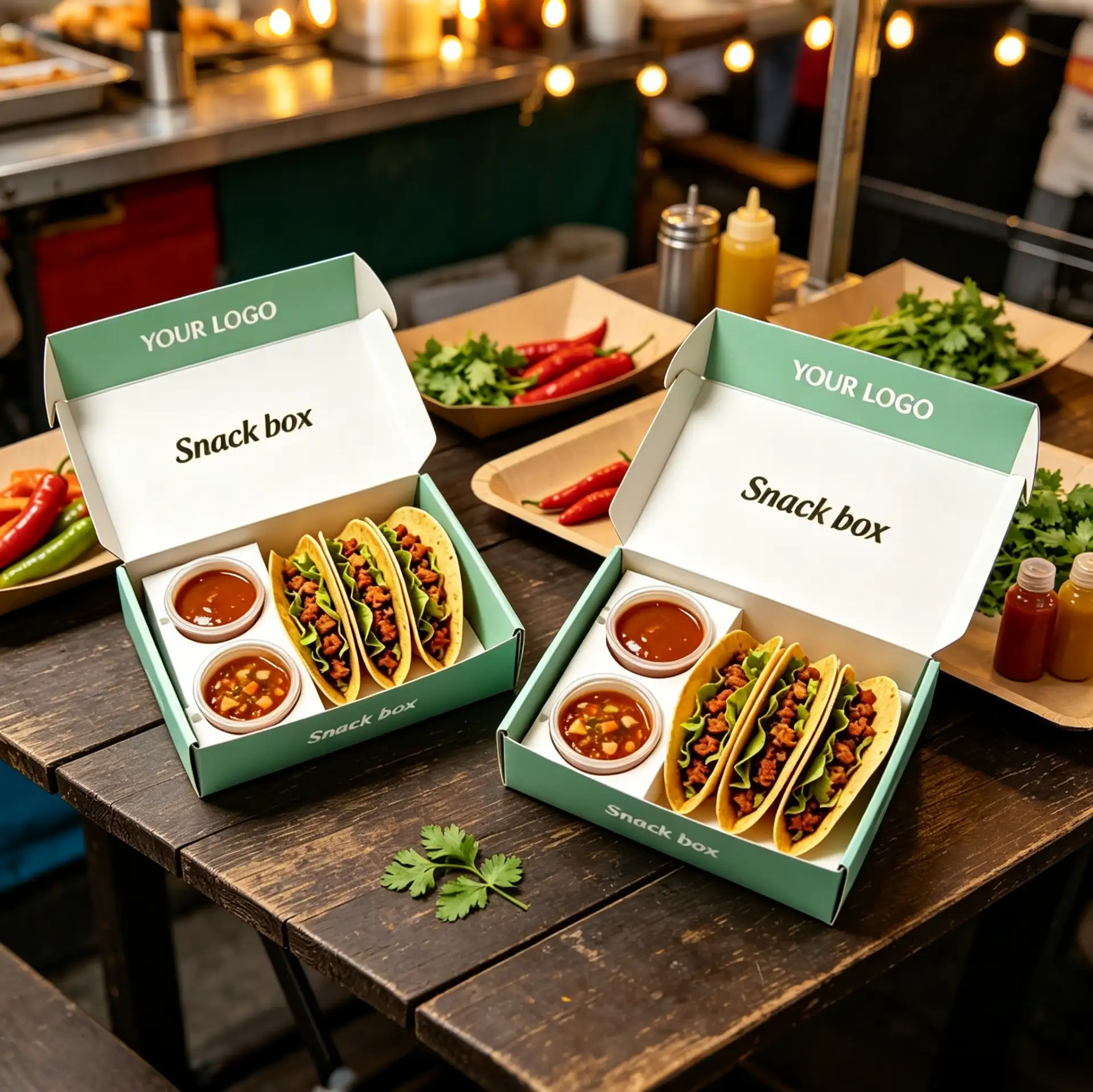 Street Snack Box Taco Takeout Box