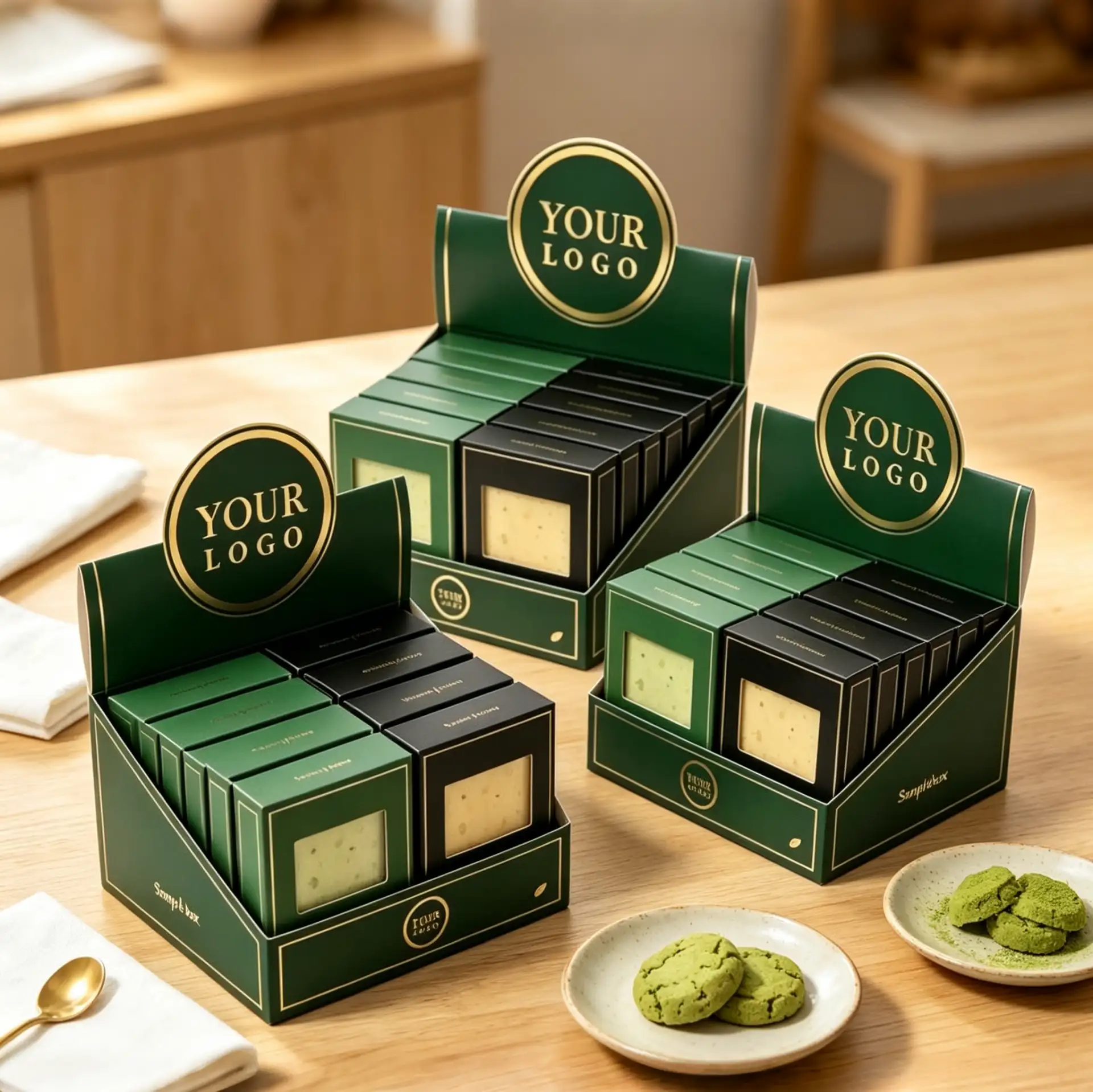 Tiered Base Design Cookie Display Box