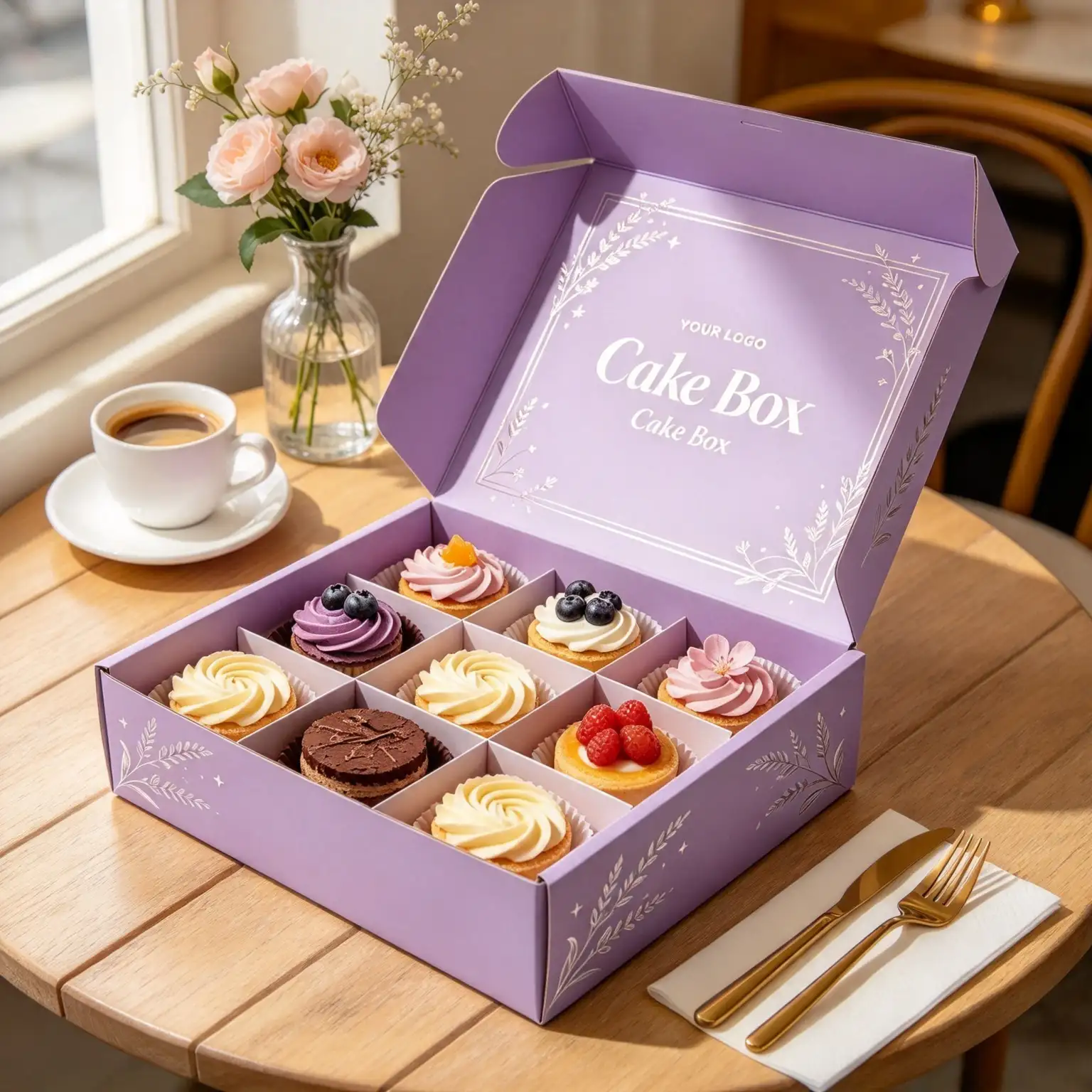 9-Cavity Dessert Tart Box