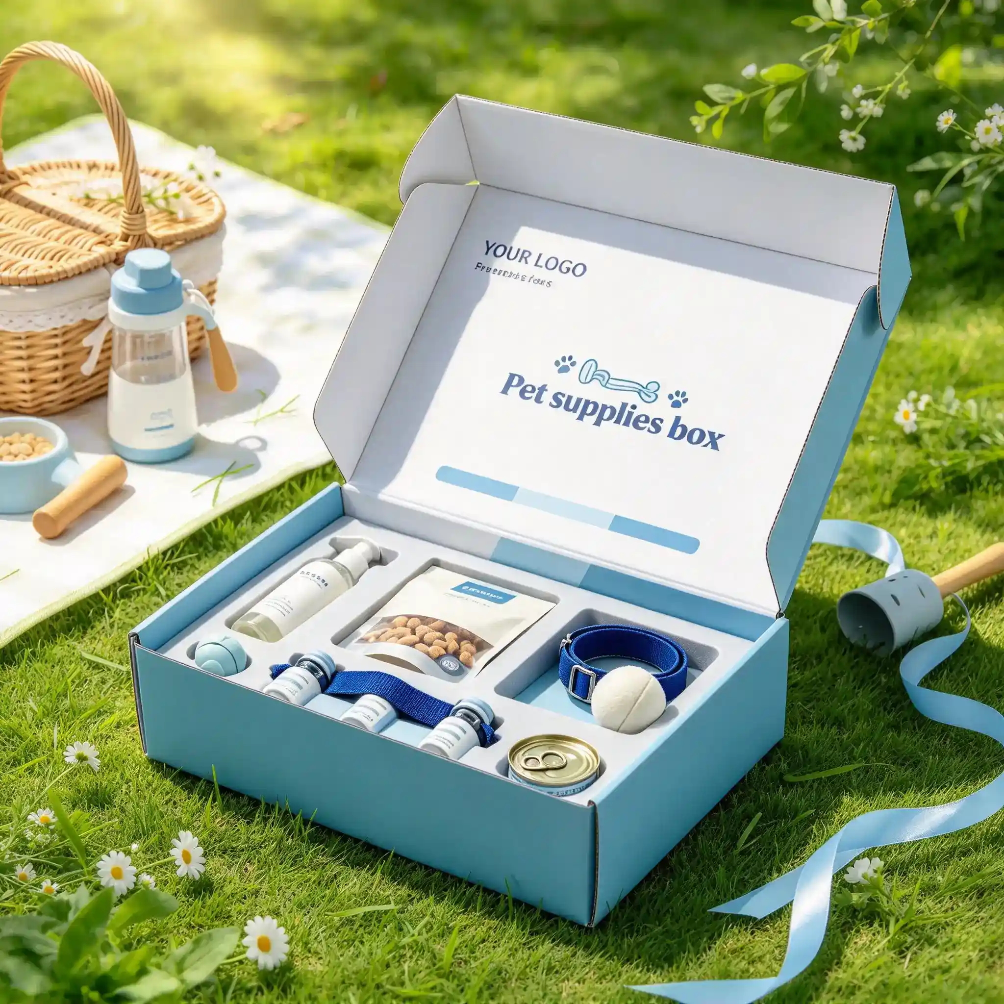 Blue Pet Subscription Box Packaging