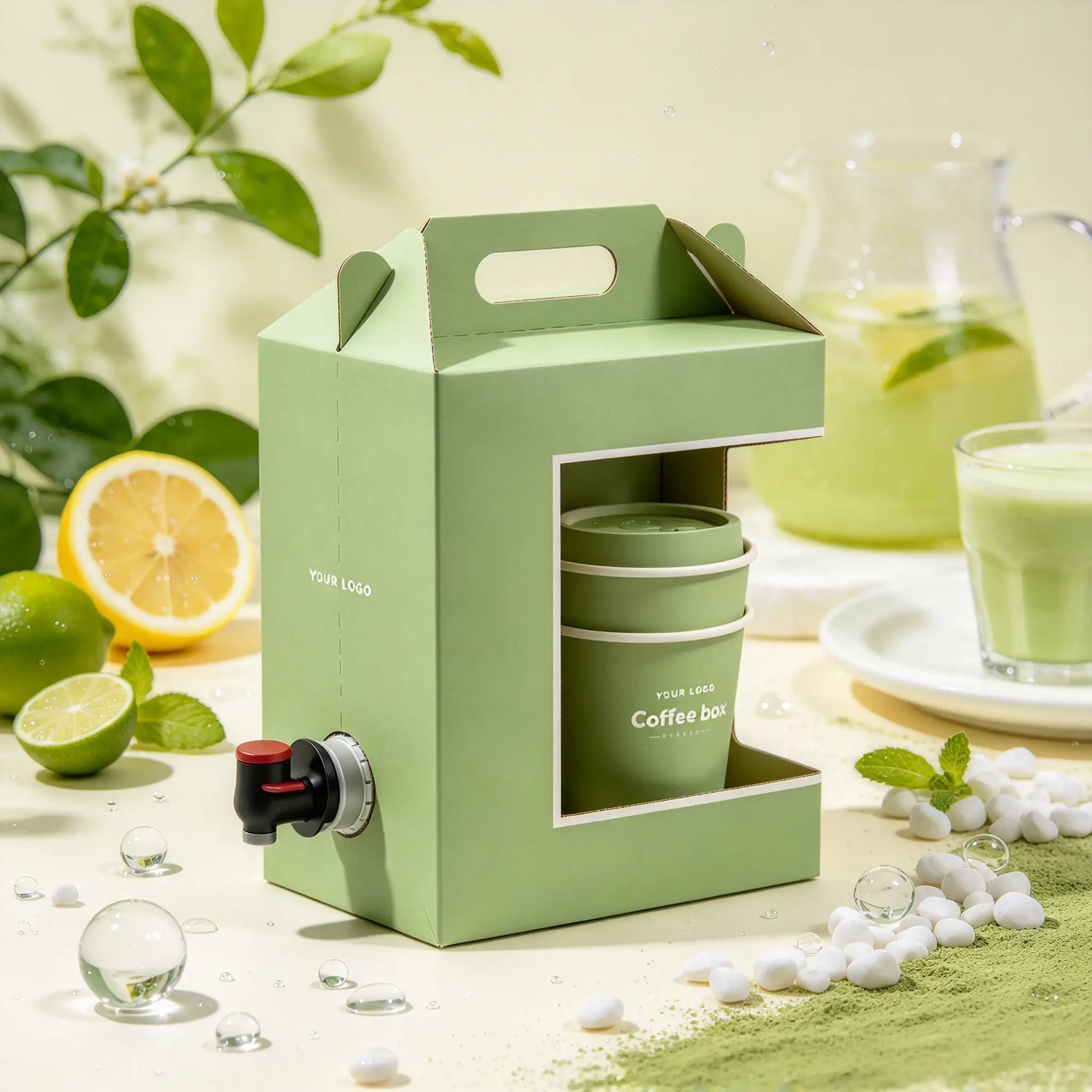 Cafe Supply Set Box With Spigot