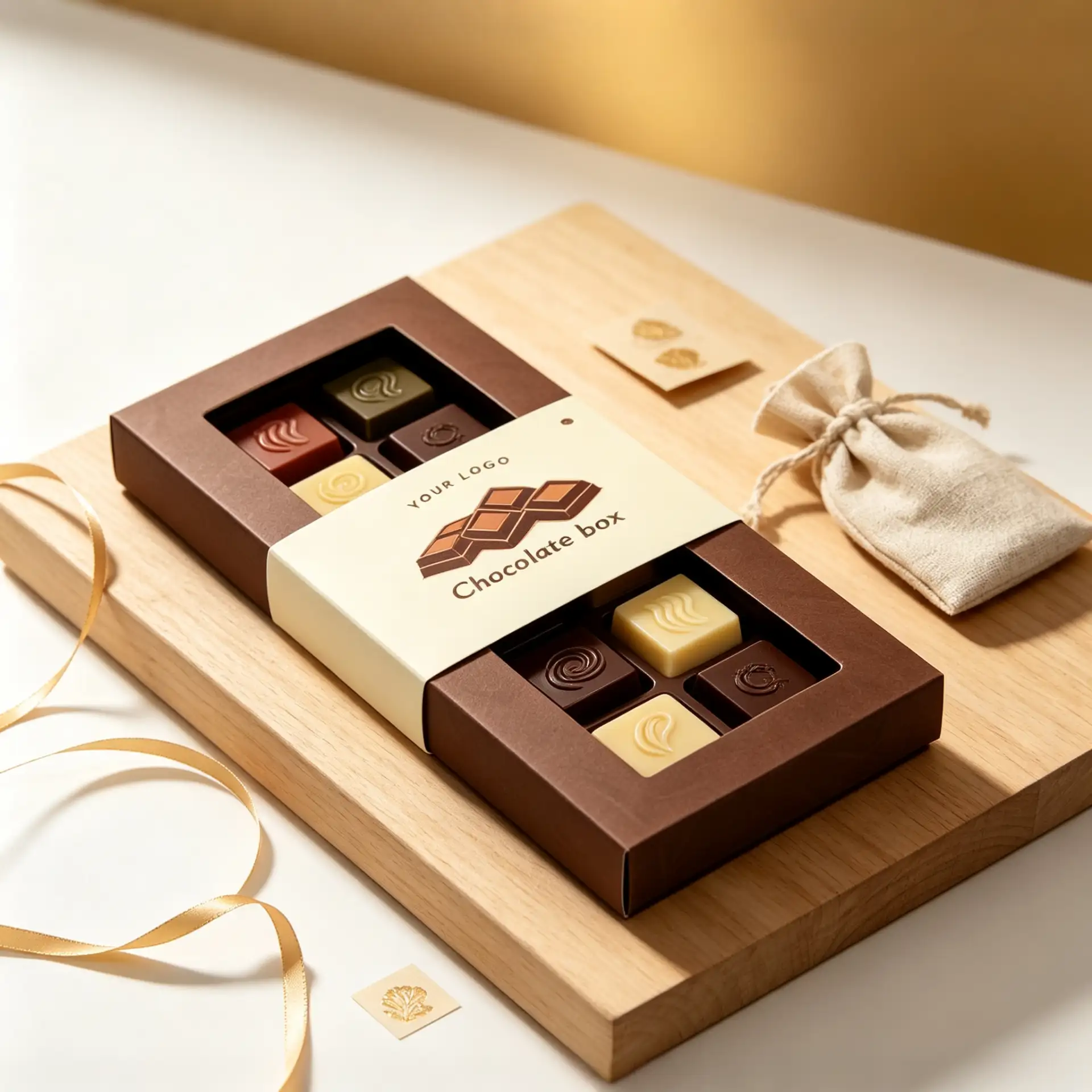 Chocolate Gift Brown Box with Window