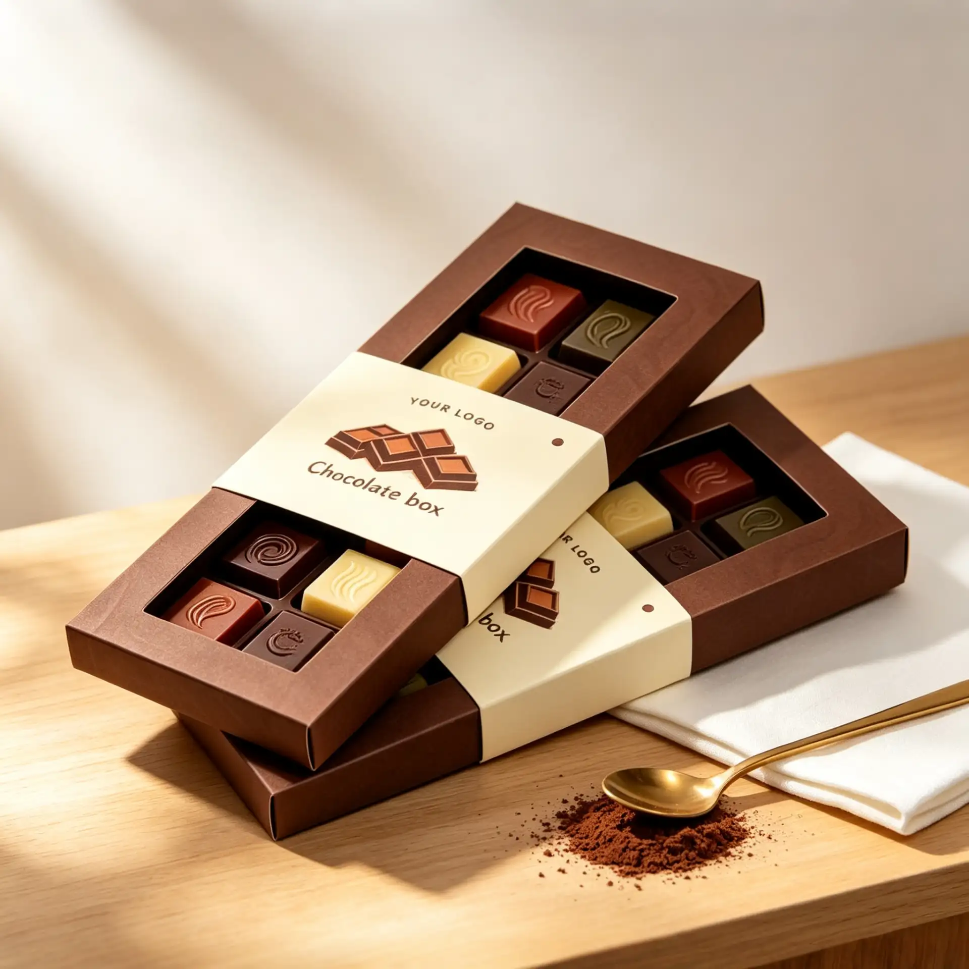 Chocolate Gift Brown Box with Window2