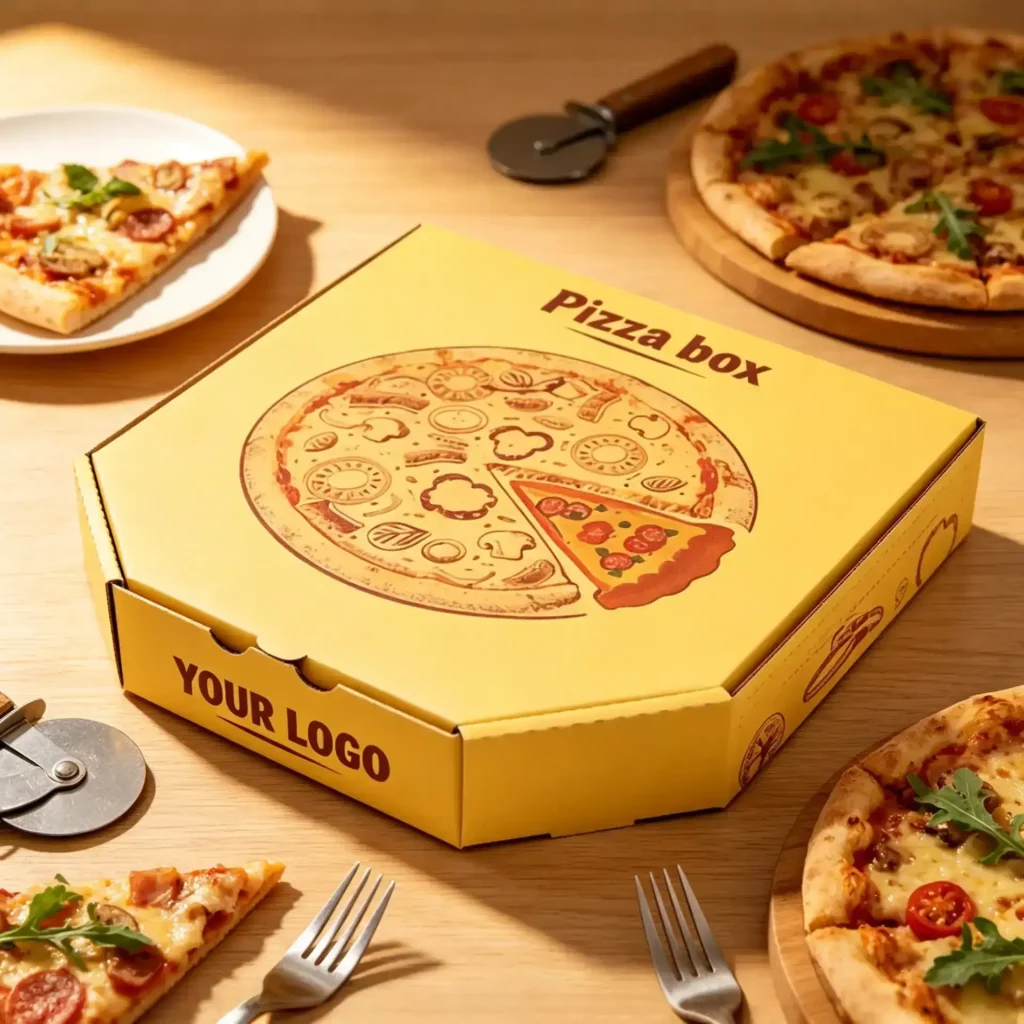 Circular Premium Pizza Packaging with Tuck Lid3