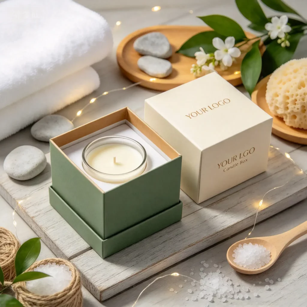 Classic Two-tone Lid-base Candle Gift Box