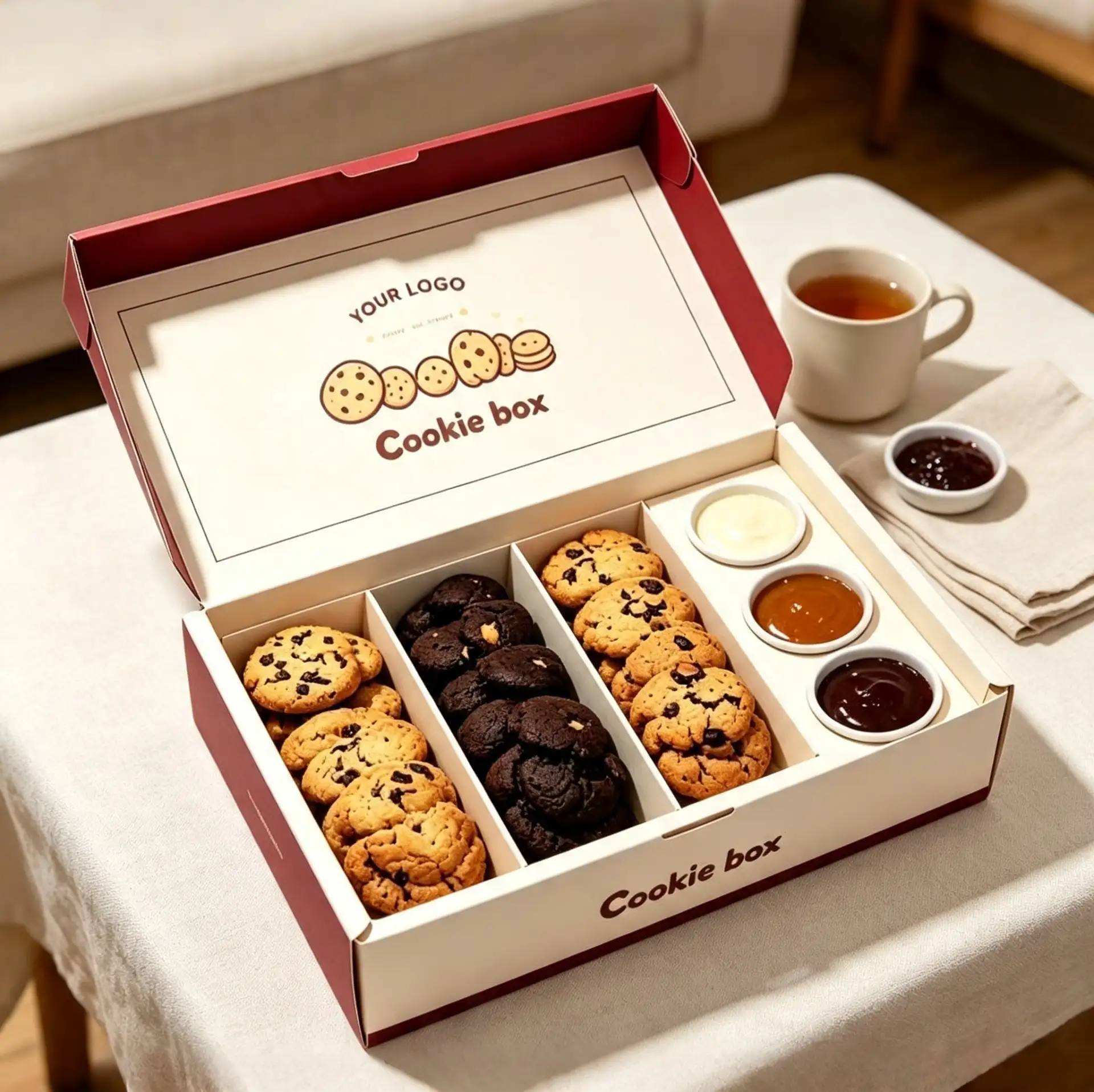 Compartment Cookie Set Box