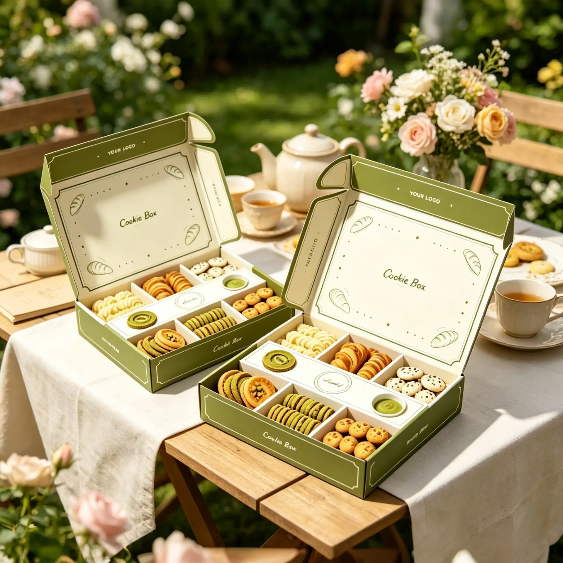 Custom Elegance Cookie Box