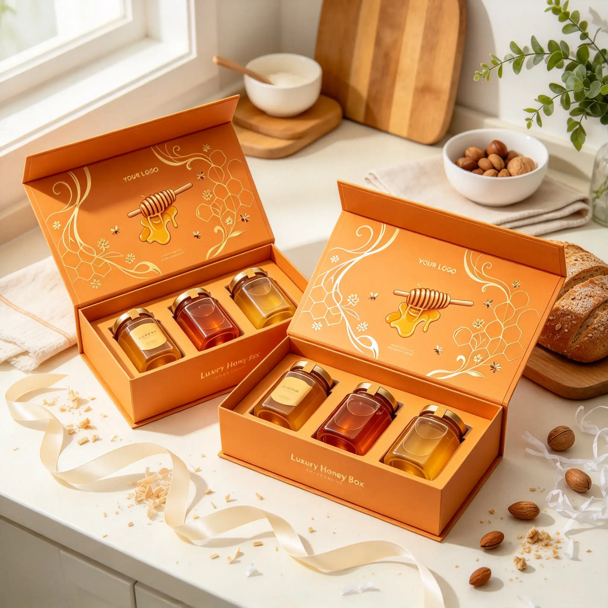 Custom Logo Luxury Honey Gift Box