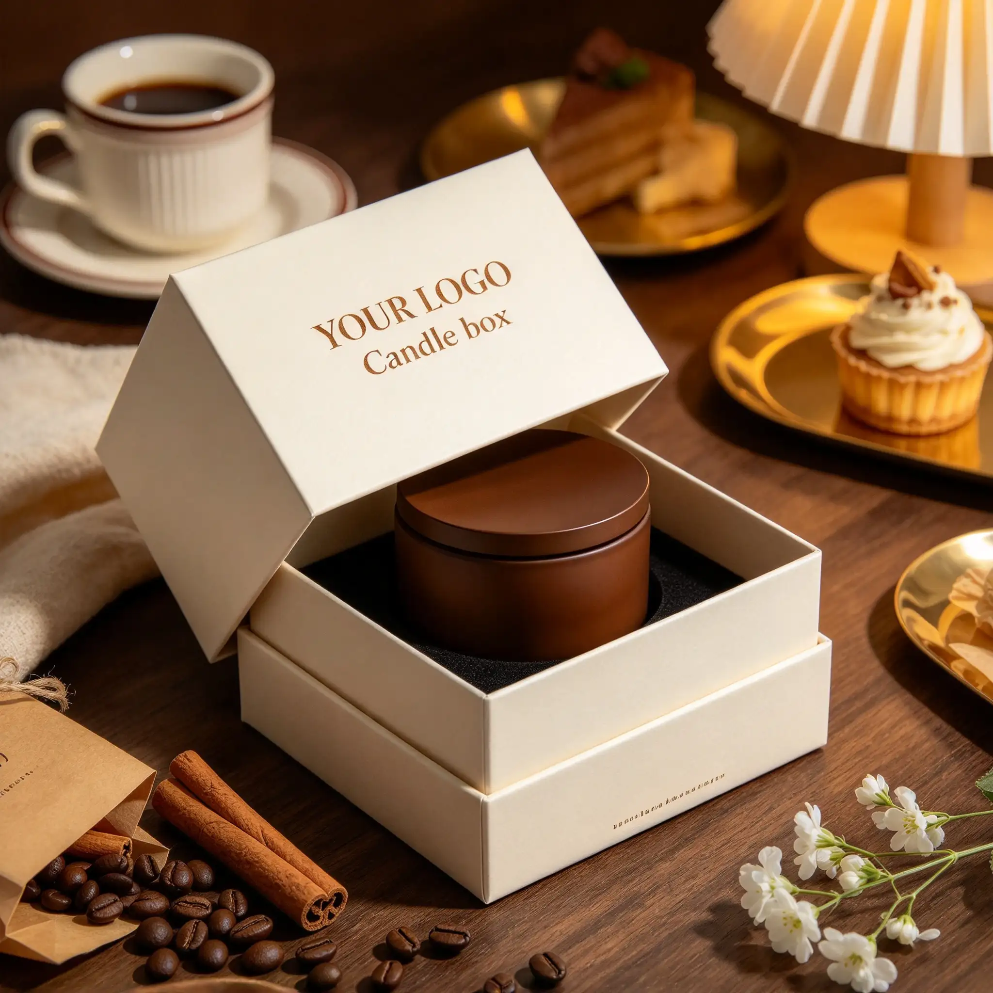 Custom Logo Single Candle Box