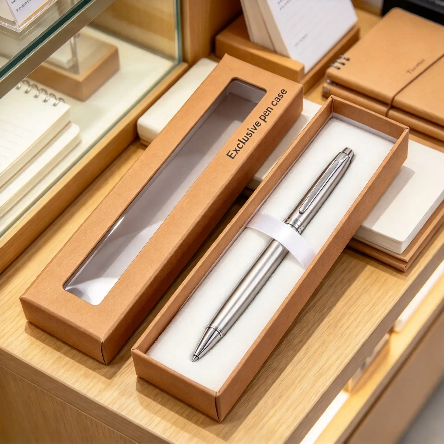 Kraft Minimalist Pen Stationery Gift Box