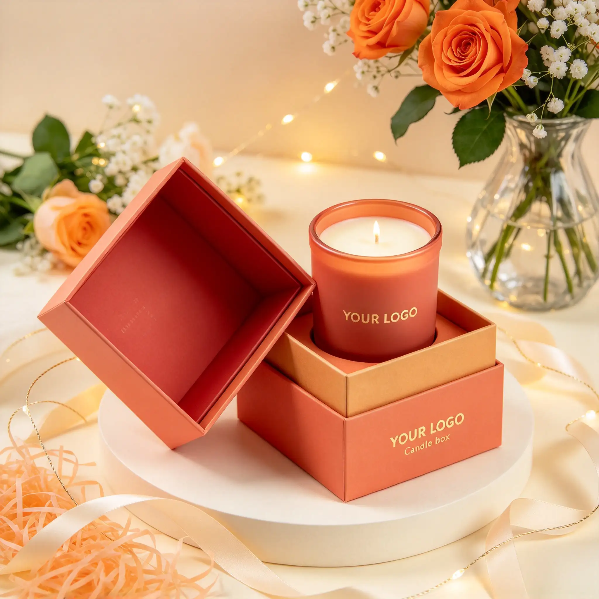 Luxury Lid-base Candle Box