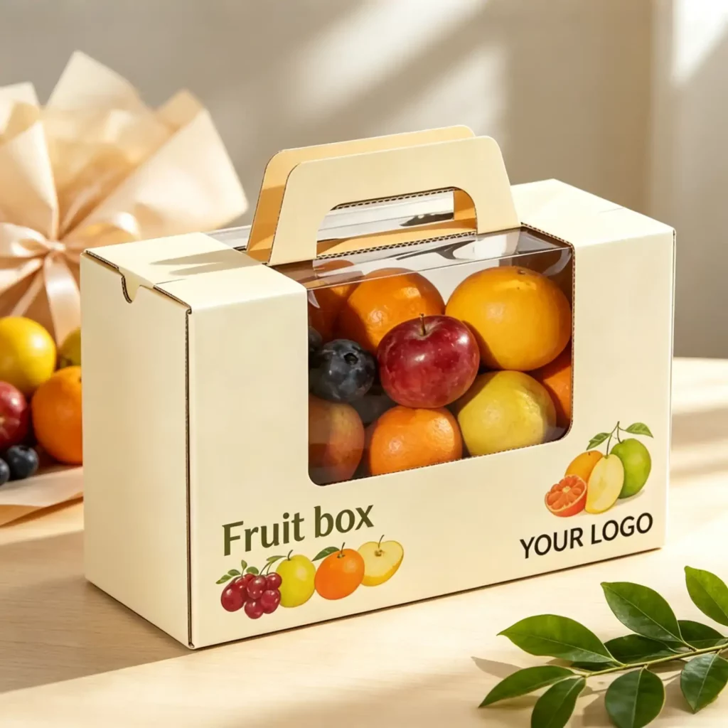 Minimalist Mixed Fruit Gift Box for Healthy Gifts