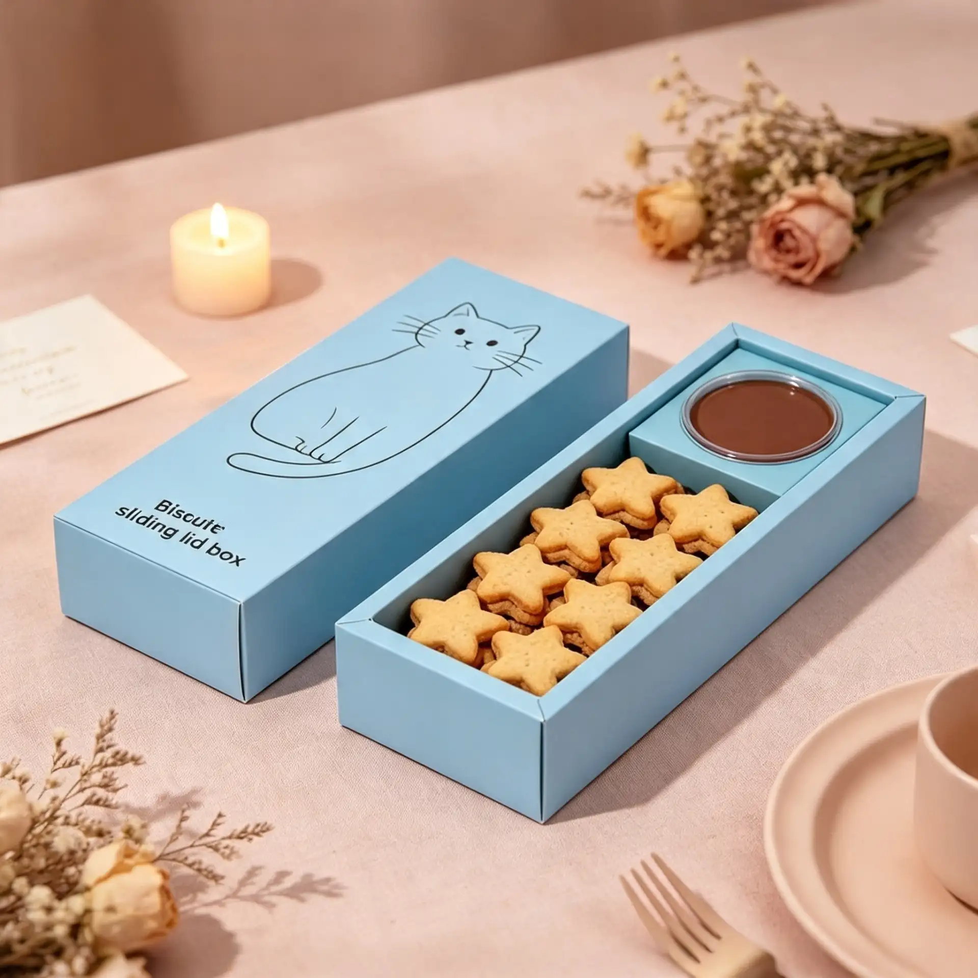 Slide-Out Cookie Biscuit Box